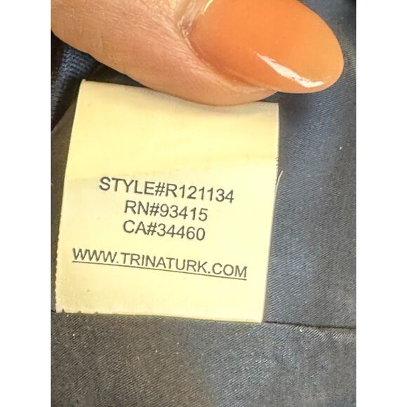 Trina Turk Women's R121134 Size 6 Blue Sheath Dress Sleeveless Boat Neck EUC - Picture 4 of 6